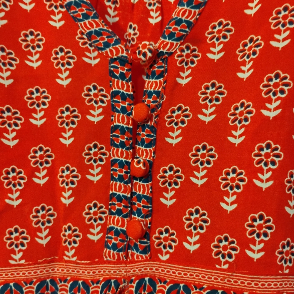 Spell Red Bohemian Dress Size 6 - Picture 7 of 11